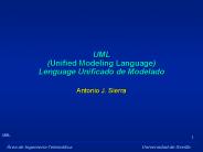 UML (Unified Modeling Language) Lenguage Unificado de Modelado