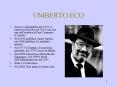 UMBERTO ECO PowerPoint PPT Presentation