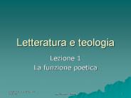 Letteratura e teologia