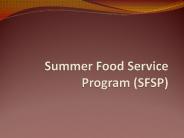 Summer Food Service Program (SFSP)