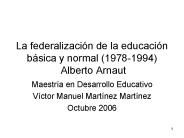 La federalizaci