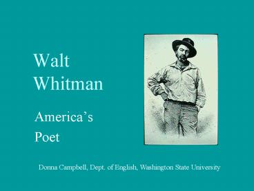 Walt Whitman