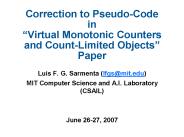 Correction to Pseudo-Code in 