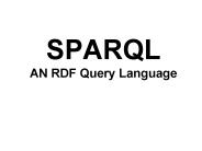 SPARQL AN RDF Query Language