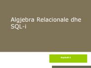 Algjebra Relacionale dhe SQL-i