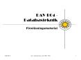 DAV B04 - Databasteknik PowerPoint PPT Presentation