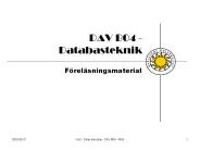 DAV B04 - Databasteknik