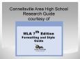 Connellsville Area High School Research Guide courtesy of PowerPoint PPT Presentation