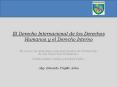 El Derecho Internacional de los Derechos Humanos y el Derecho Interno PowerPoint PPT Presentation