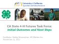 CA State 4-H Futures Task Force: PowerPoint PPT Presentation