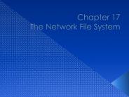 Chapter 17 The Network File System