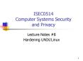 ISEC0514 Computer Systems Security and Privacy PowerPoint PPT Presentation
