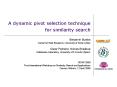 A dynamic pivot selection technique for similarity search PowerPoint PPT Presentation