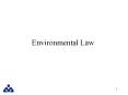 Environmental Law PowerPoint PPT Presentation