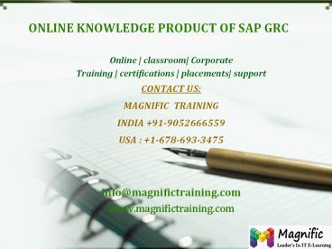 sap grc online training
