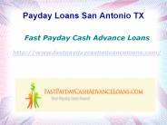 Payday Loans San Antonio TX