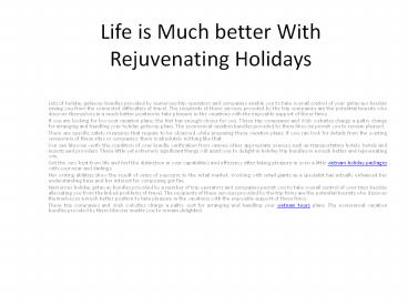 vietnam holiday packages