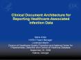 Clinical Document Architecture for Reporting Healthcare-Associated Infection Data PowerPoint PPT Presentation
