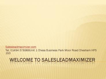 Sales lead training companies | salesleadmaximizer.com