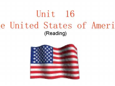 The United States of America