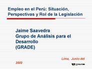Empleo en el Per
