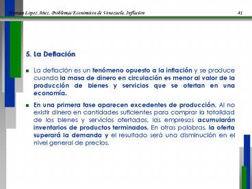 La deflaci