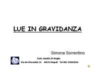 LUE IN GRAVIDANZA