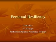 Personal Resiliency