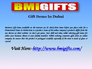 Promotional Gifts Dubai