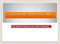 Improve the SEO of your Website PowerPoint PPT Presentation