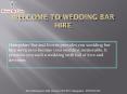 Wedding Bar Services PowerPoint PPT Presentation