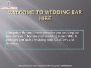 Wedding Bar Services