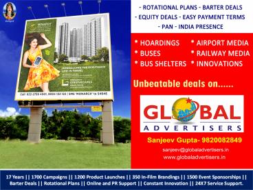 monarch universal Outdoor Media Advertising