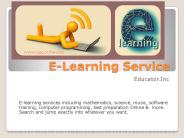 E-Learning Service - educator.com