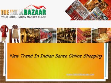 New Trend In Indian Saree Online Shopping
