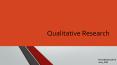 Qualitative research in Education by Nina Bitskinashvili PowerPoint PPT Presentation