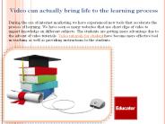 Video tutorials for student