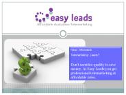 Easy leads - telemarketing leads