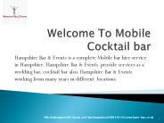 Mobile cocktail bar