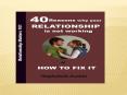40 reasons why your relationship is not working and how to fix it PowerPoint PPT Presentation