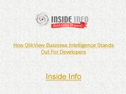 How QlikView Business Intelligence Stands Out For Developers