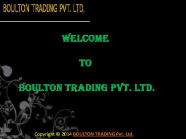 Boulton Trading-refrigerant gas supplier in India