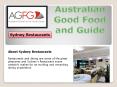 Choose Best Sydney Restaurants In Australia PowerPoint PPT Presentation