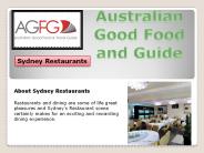 Choose Best Sydney Restaurants In Australia