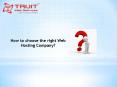 How to choose a right Web Hosting Company PowerPoint PPT Presentation