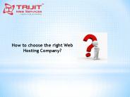 How to choose a right Web Hosting Company