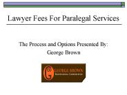 Lawyer Fees For Paralegal Services