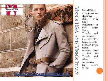 MENS USA Latest Collection