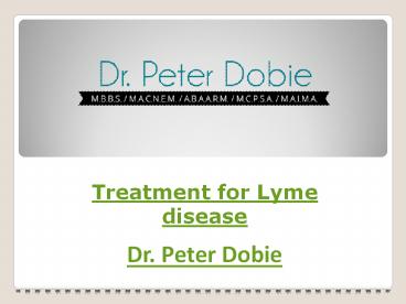 Treatment for Lyme disease