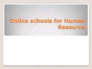 Human Resource Degree Programs